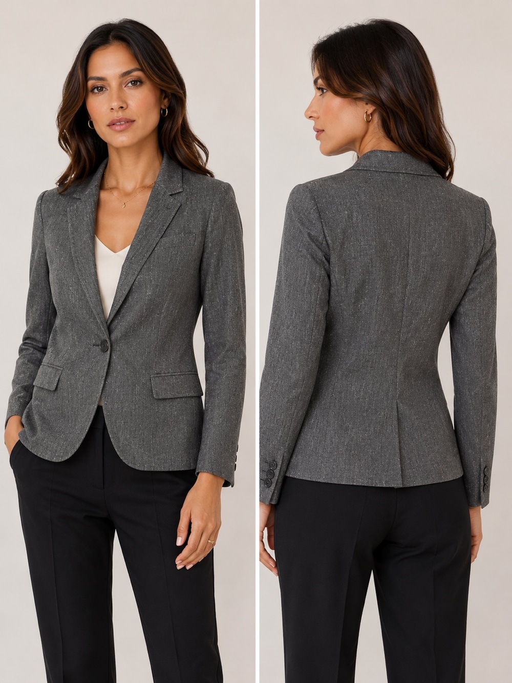 NWOT Ann Taylor linen blend blazer